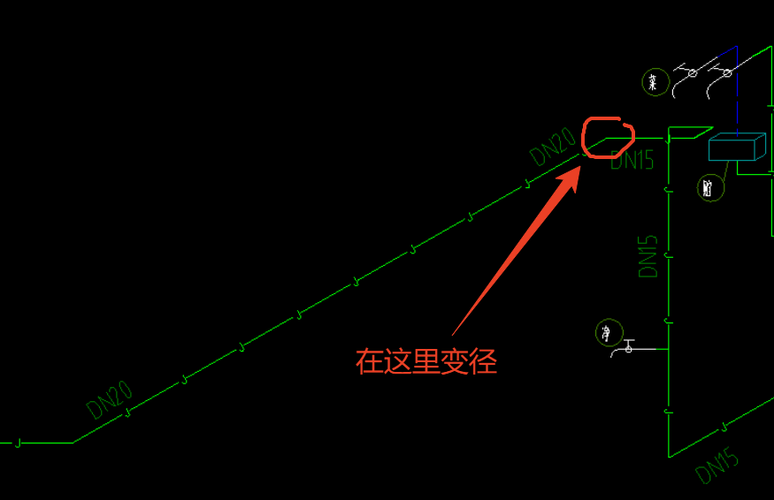 怎么看这一段是DN20的，这是给水管