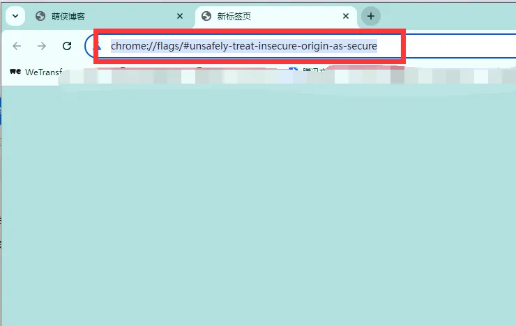 Chrome特殊设置步骤1