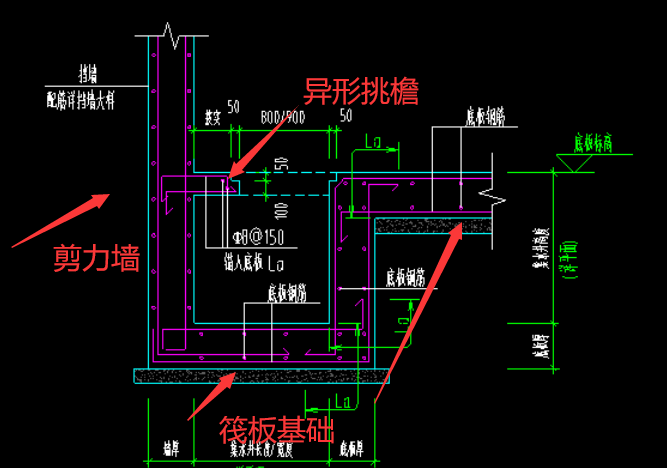 如圖剪力墻和集水井相連，該怎么建模